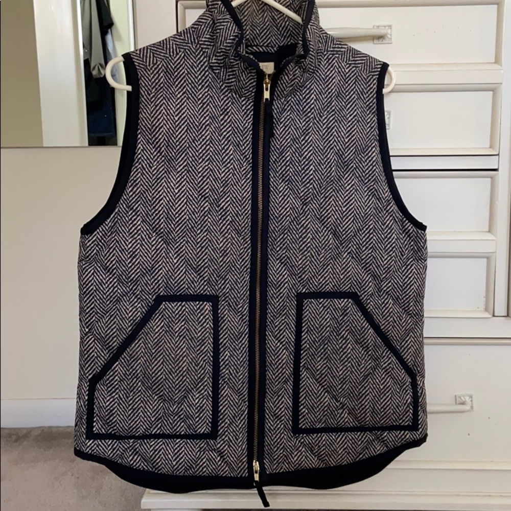 JCrew Herringbone vest